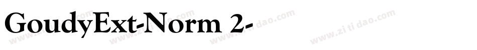 GoudyExt-Norm 2字体转换